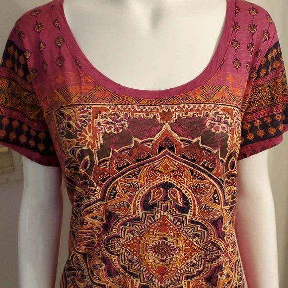 💙 4/$20 NEW Lucky Brand Bohemian Top - Picture 2 of 6